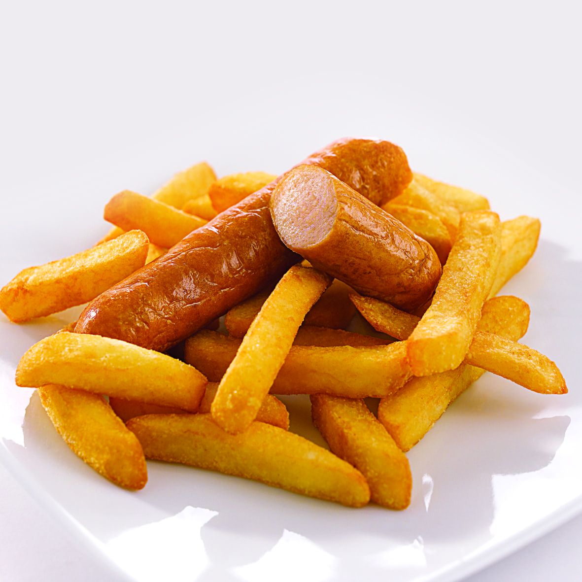 Plain Sausage & Chips