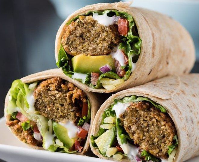 Falafel + Salad Wrap (Veg)