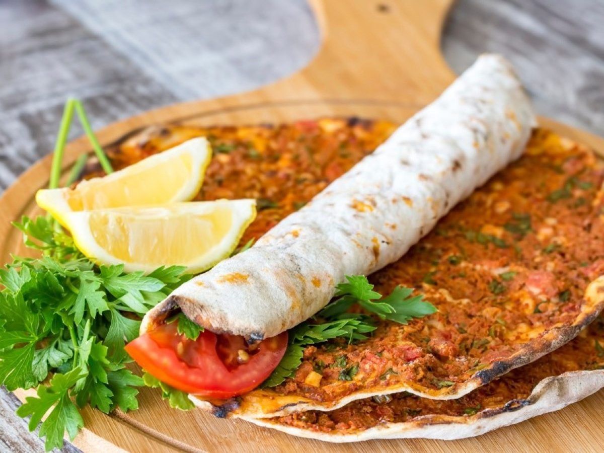 Lahmacun with Salad