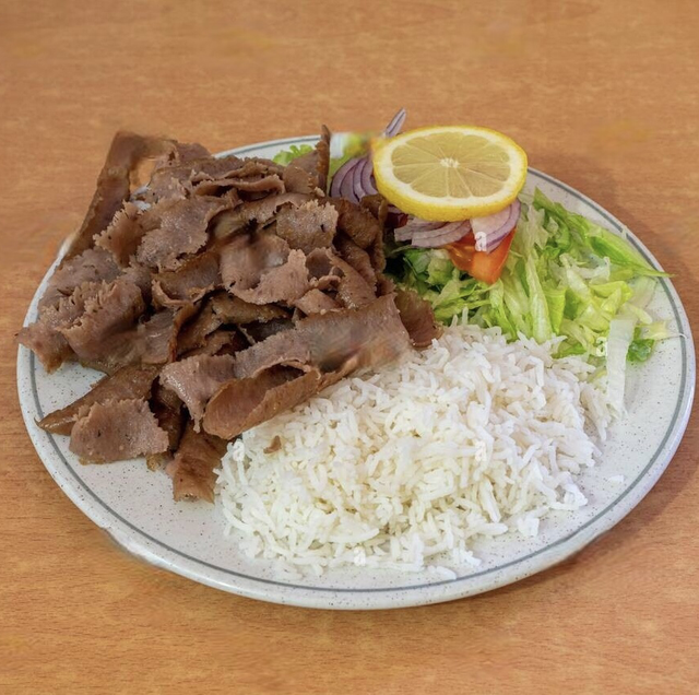 Lamb Doner Rice & Salad 