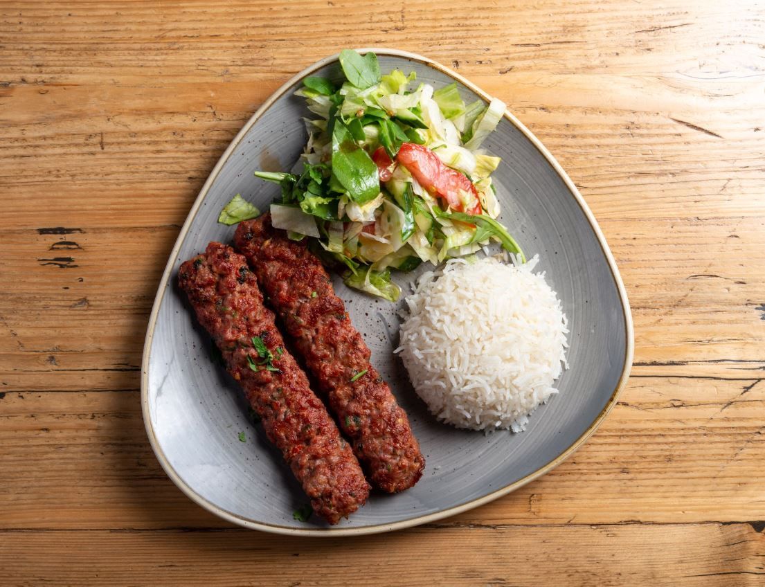 Kofte Kebab Rice & Salad