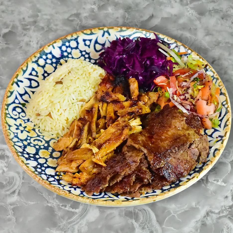 Mixed Doner Rice & Salad