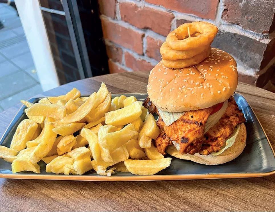 Grill Chicken Breast Tower Burger