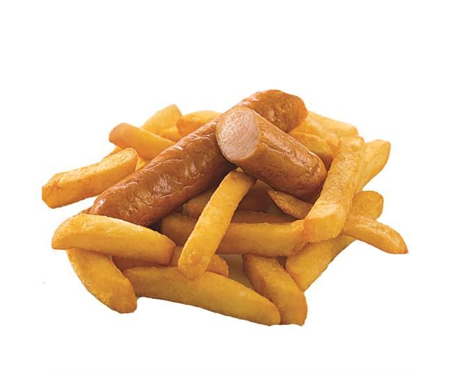 Sausage (2) and Chips