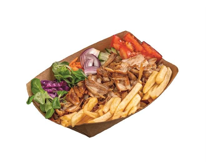 Chicken Doner Meat & Chips