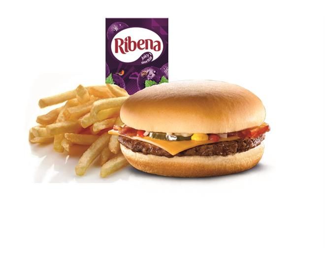 Kids Hamburger and Chips