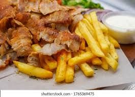 Lamb Doner Meat & Chips