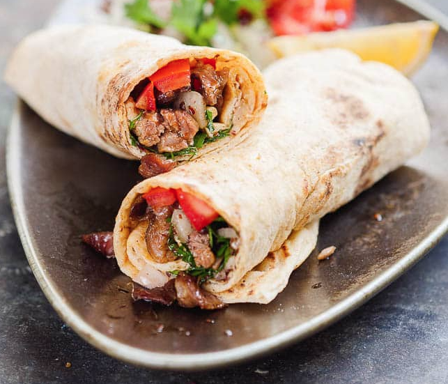 Lamb Shish Wrap
