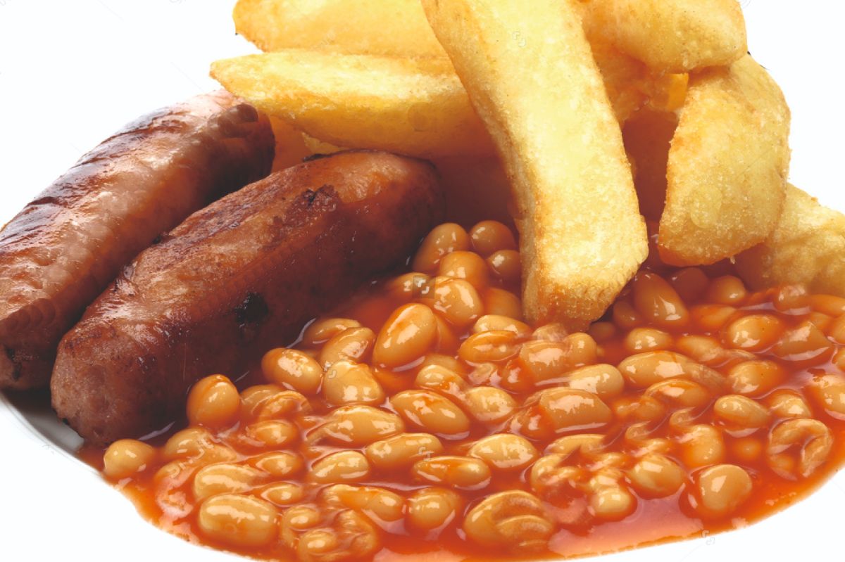Sausage Chips & Beans