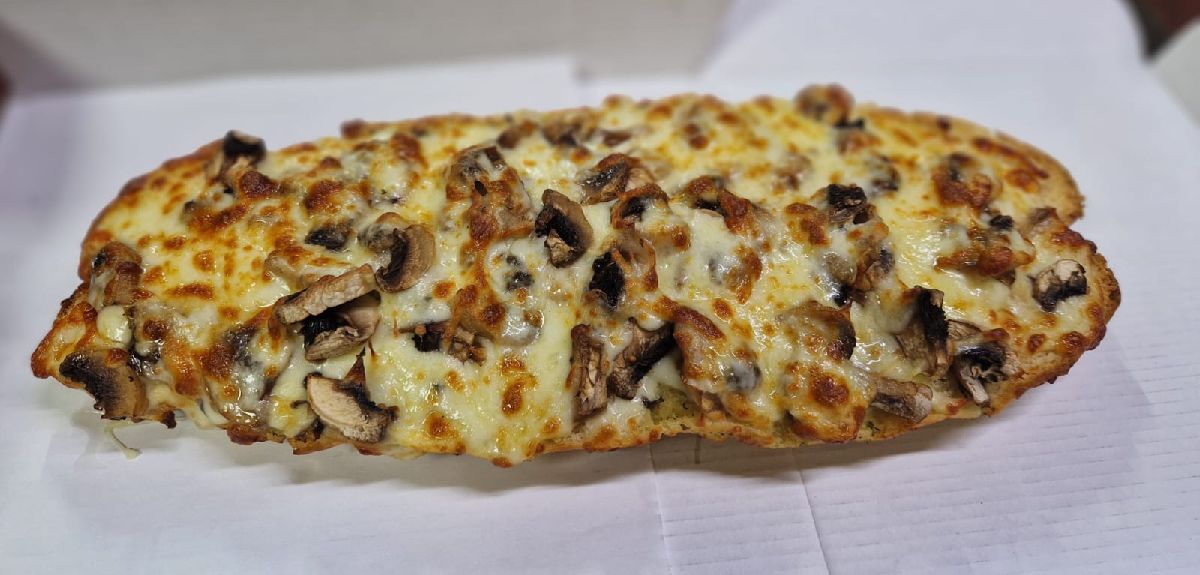 Garlic Baguette Cheese Mushrooms