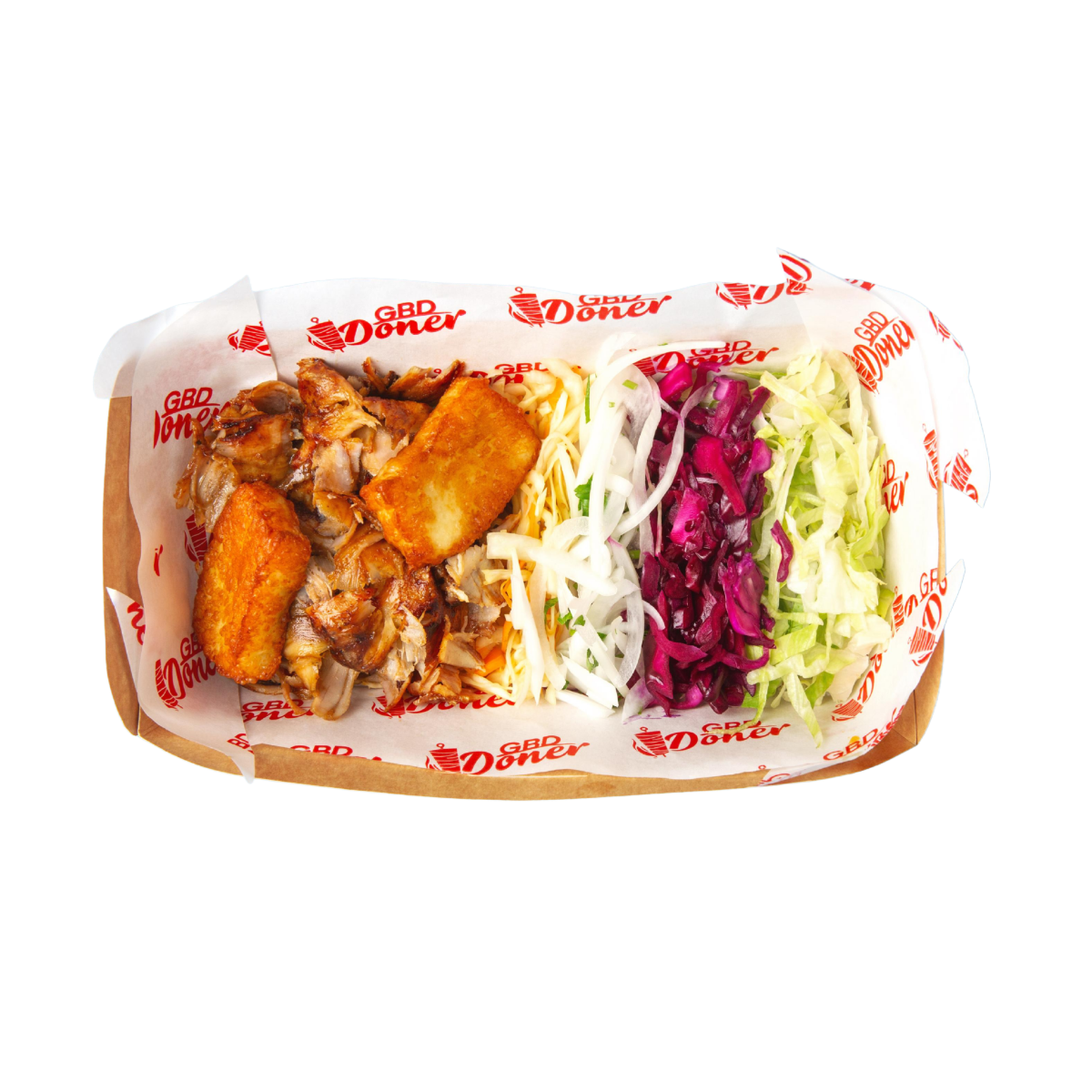Chicken + Halloumi Doner Box