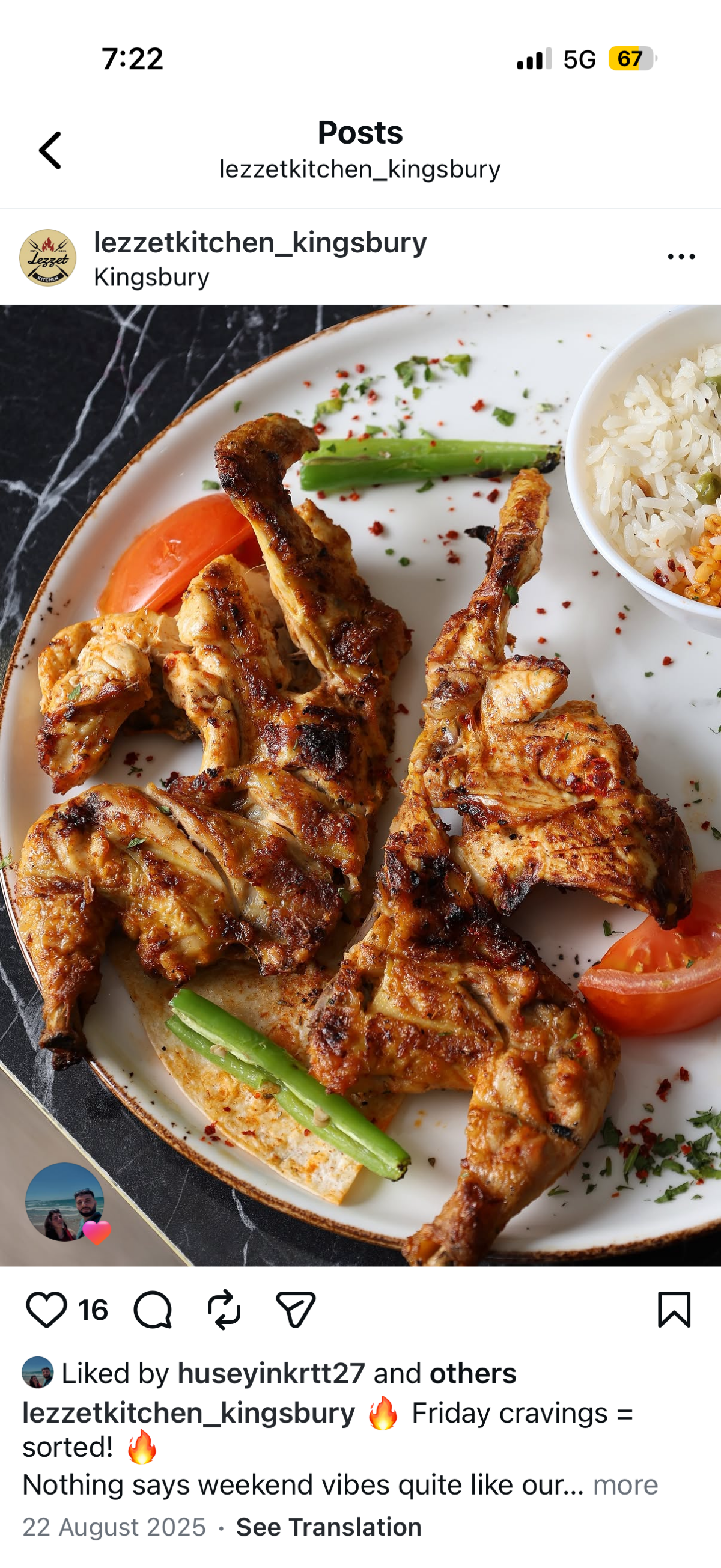 Grilled Baby Chicken