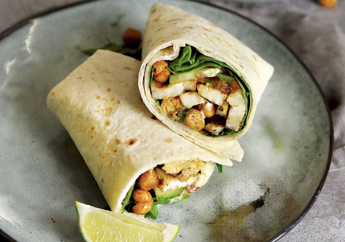 Halloumi Humus Wrap