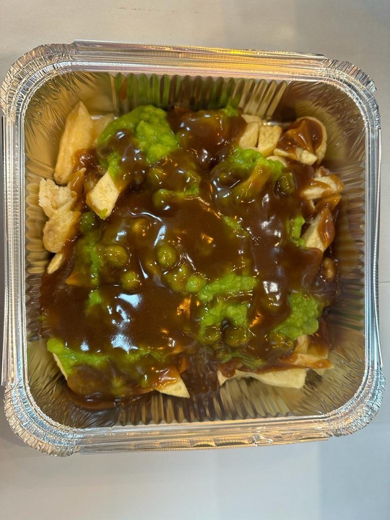 Chips, Mushy Peas & Gravy