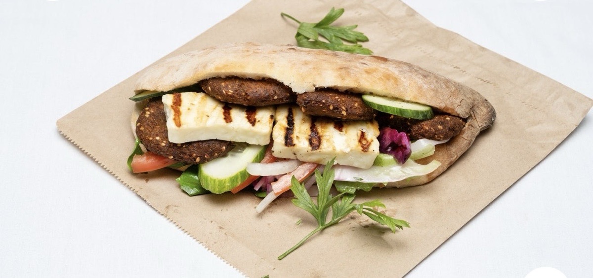 Halloumi & Falafel in Bread
