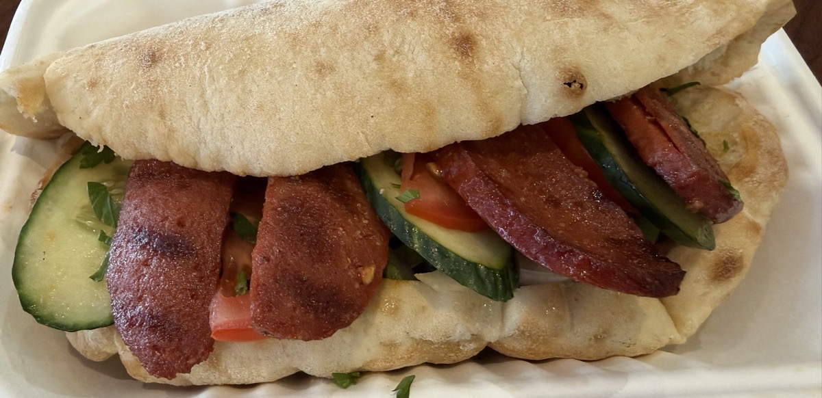 Sucuk (Turkish Sausage) in Bread